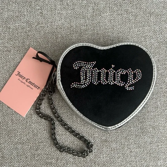 SOLD 🔥 NWT Juicy Couture Coin Purse 💜🖤 - Picture 1 of 6